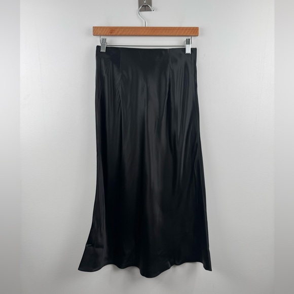 Quince Black Satin Skirt - Picture 2 of 5